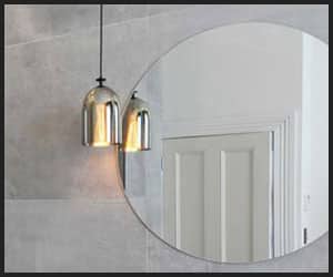 Hanging Light Bulbs on a Bathroom Mirror Hanging Light Bulbs on a Bathroom Mirror